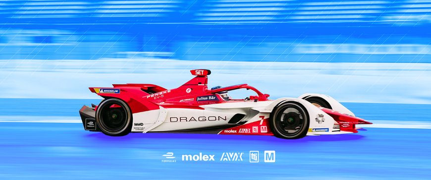 Mouser Partners with DRAGON / PENSKE AUTOSPORT  Formula E Racing for 7th Year